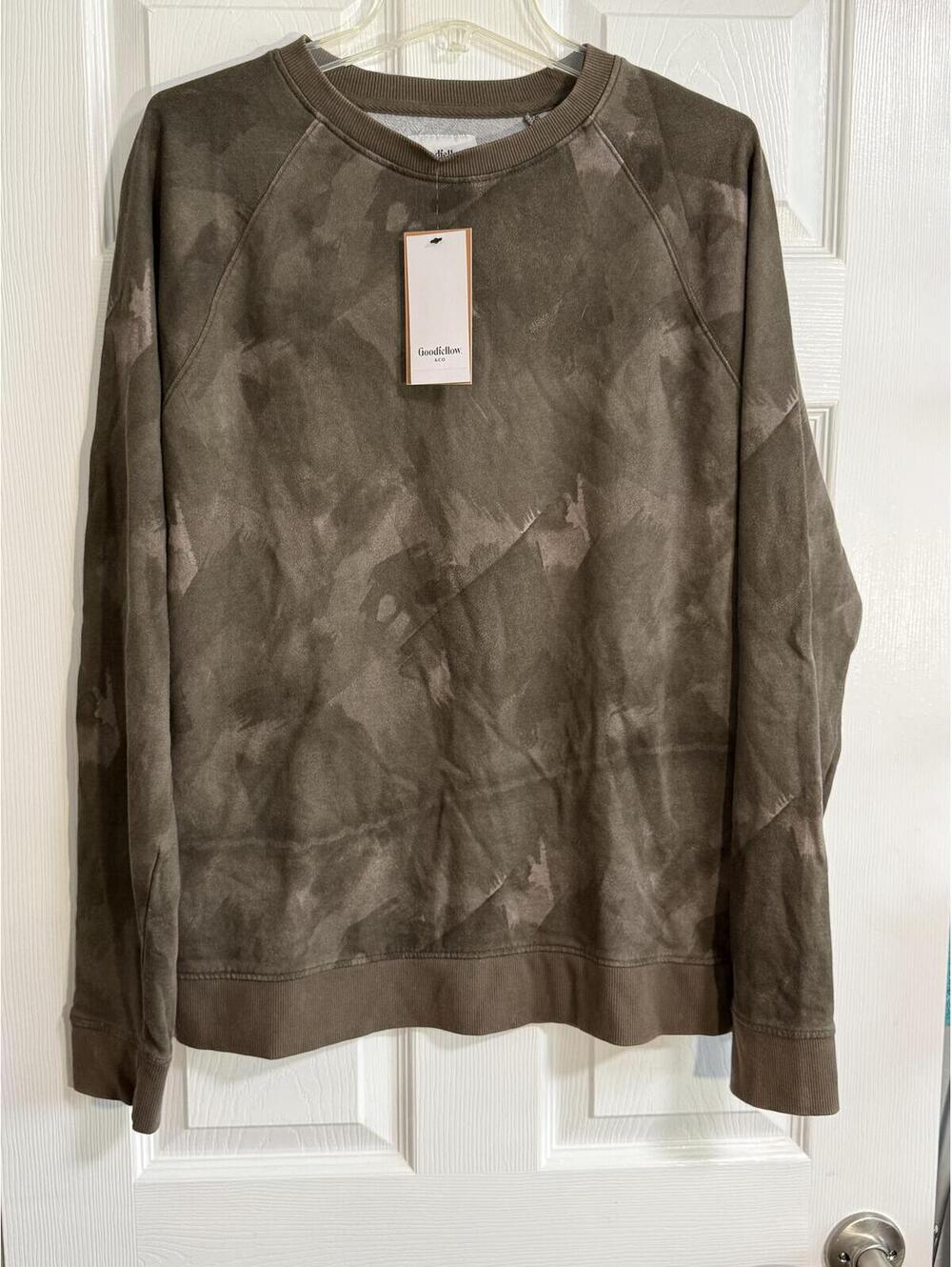 Goodfellow & Co. Olive Camo Crewneck Sweatshirt – Size M, NWT